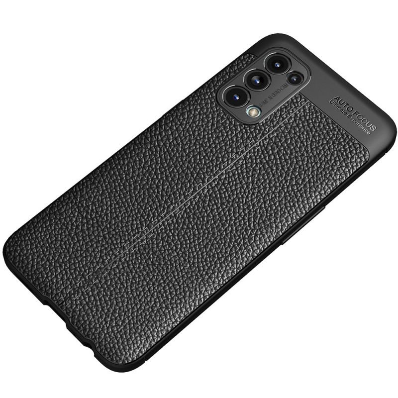 Cover Oppo Find X3 Lite Dobbelt Linje Litchi Læder Effekt