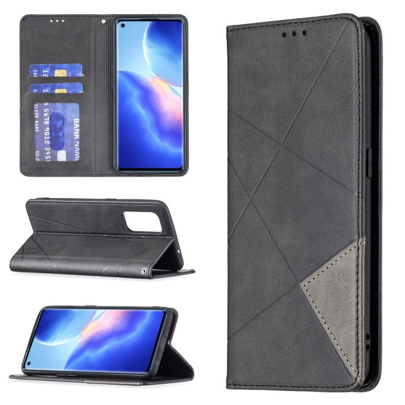 Cover Oppo Find X3 Lite Flip Cover Kunstner Stil