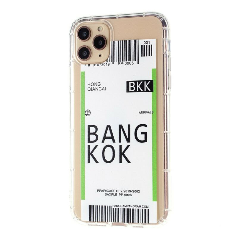 Cover iPhone 12 / 12 Pro Boardingkort Til Bangkok