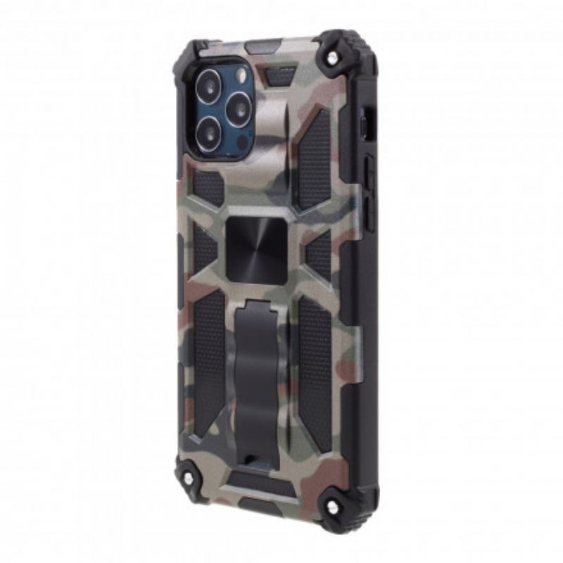 Cover iPhone 12 / 12 Pro Camouflage Aftagelig Støtte