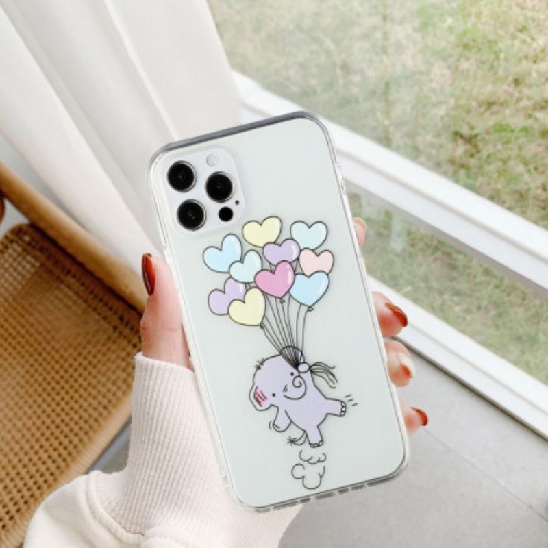 Cover iPhone 12 / 12 Pro Elefant Balloner