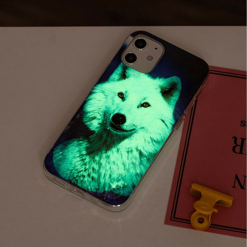 Cover iPhone 12 / 12 Pro Fluorescerende Wolf Series