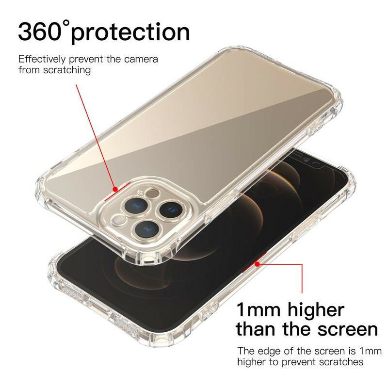 Cover iPhone 12 / 12 Pro Gennemsigtige Leeu Beskyttelsespuder