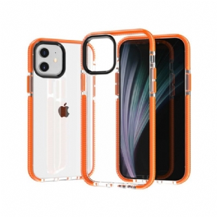 Cover iPhone 12 / 12 Pro Gennemsigtige Silikonekanter