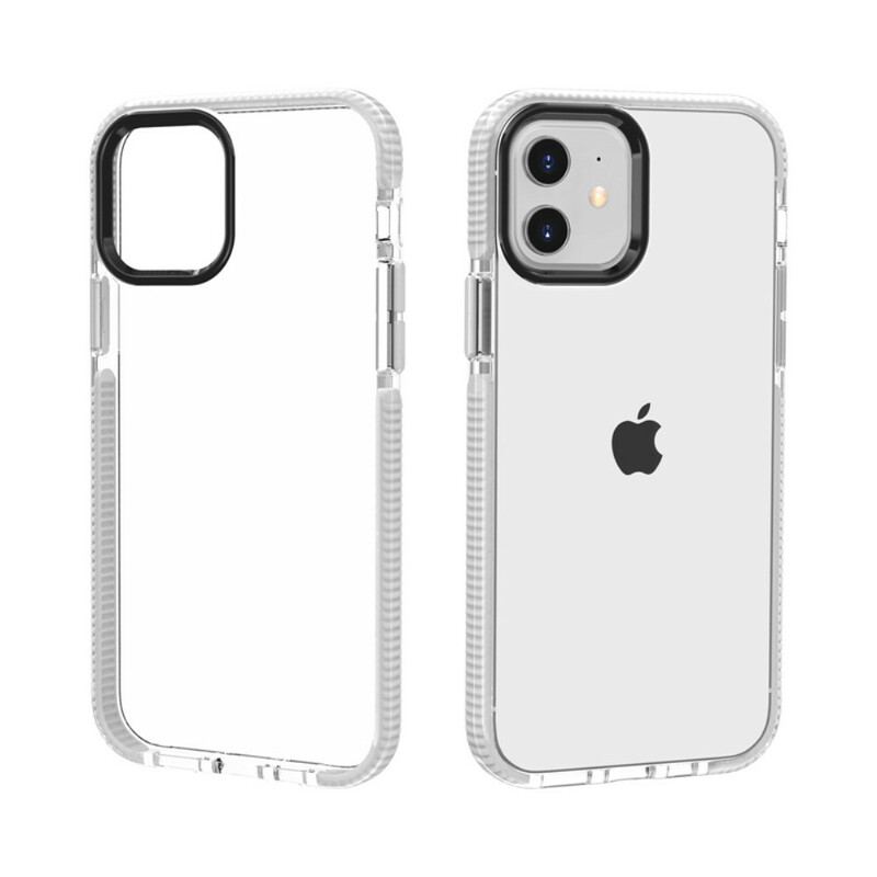 Cover iPhone 12 / 12 Pro Gennemsigtige Silikonekanter