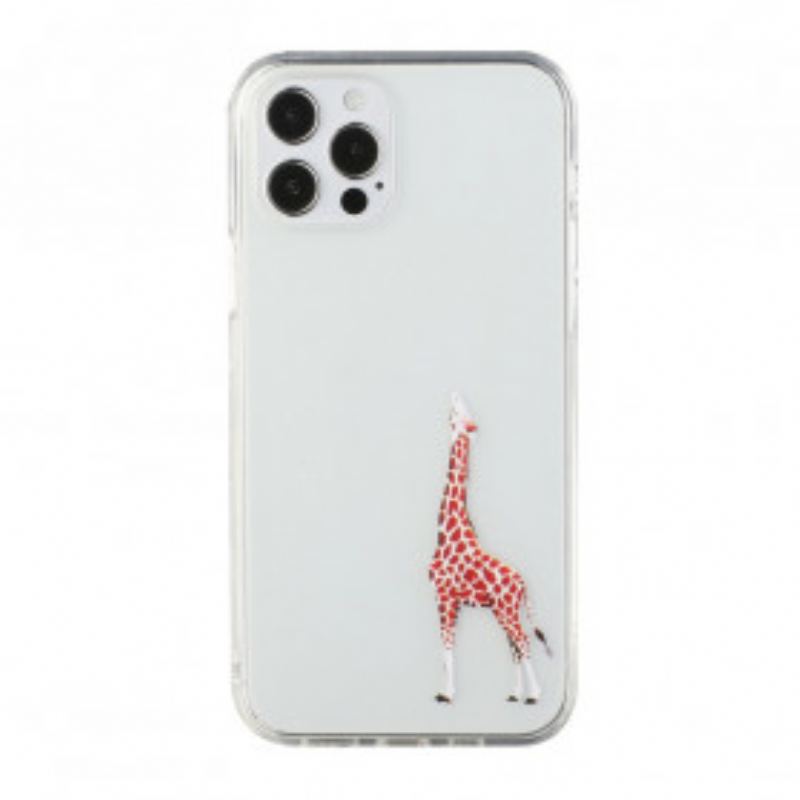 Cover iPhone 12 / 12 Pro Giraffe Spil Logo