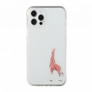 Cover iPhone 12 / 12 Pro Giraffe Spil Logo