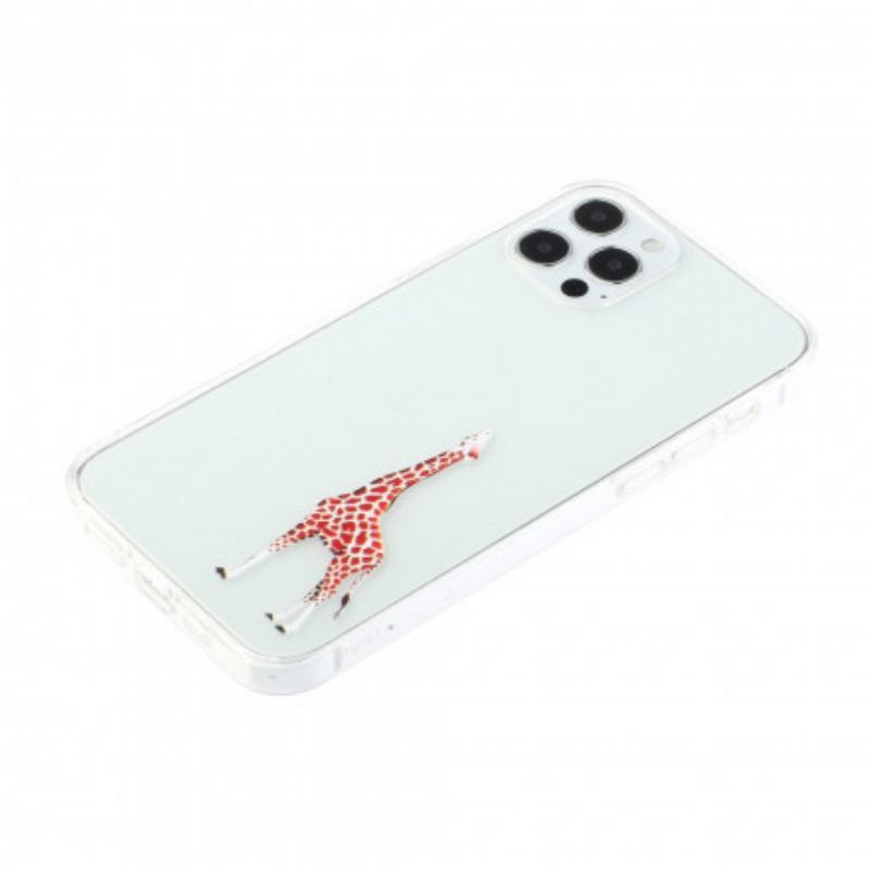 Cover iPhone 12 / 12 Pro Giraffe Spil Logo