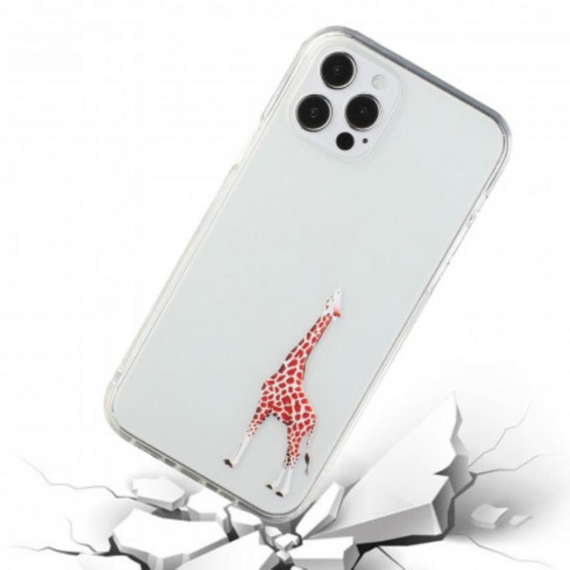 Cover iPhone 12 / 12 Pro Giraffe Spil Logo