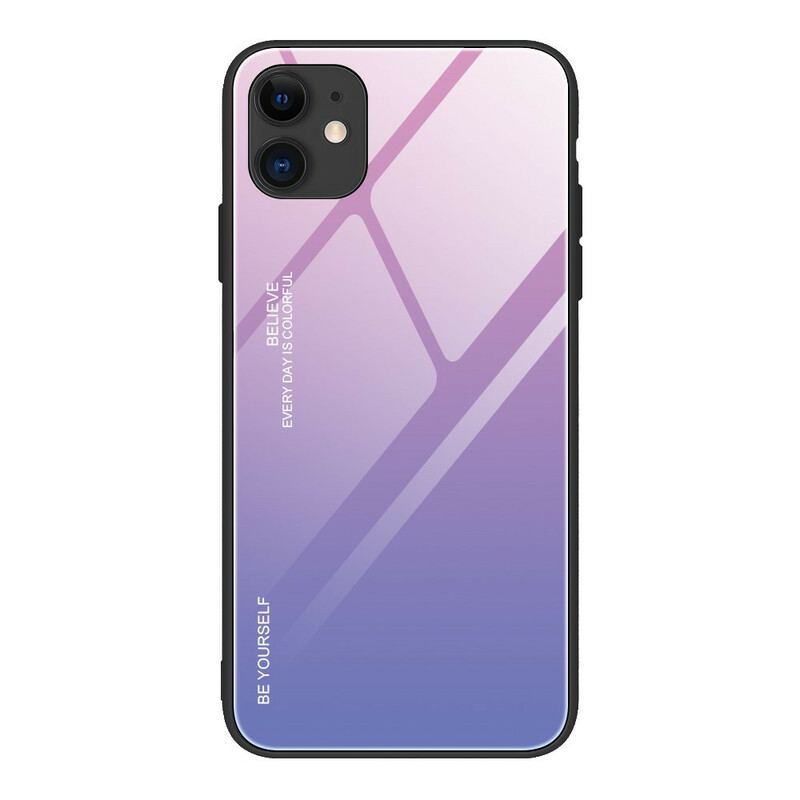 Cover iPhone 12 / 12 Pro Hærdet Glas Vær Dig Selv