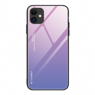 Cover iPhone 12 / 12 Pro Hærdet Glas Vær Dig Selv