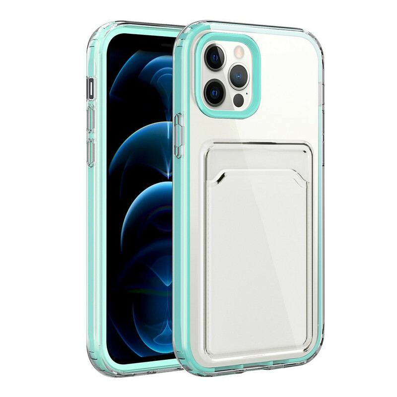 Cover iPhone 12 / 12 Pro Transparent Hybridkortholder