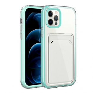 Cover iPhone 12 / 12 Pro Transparent Hybridkortholder