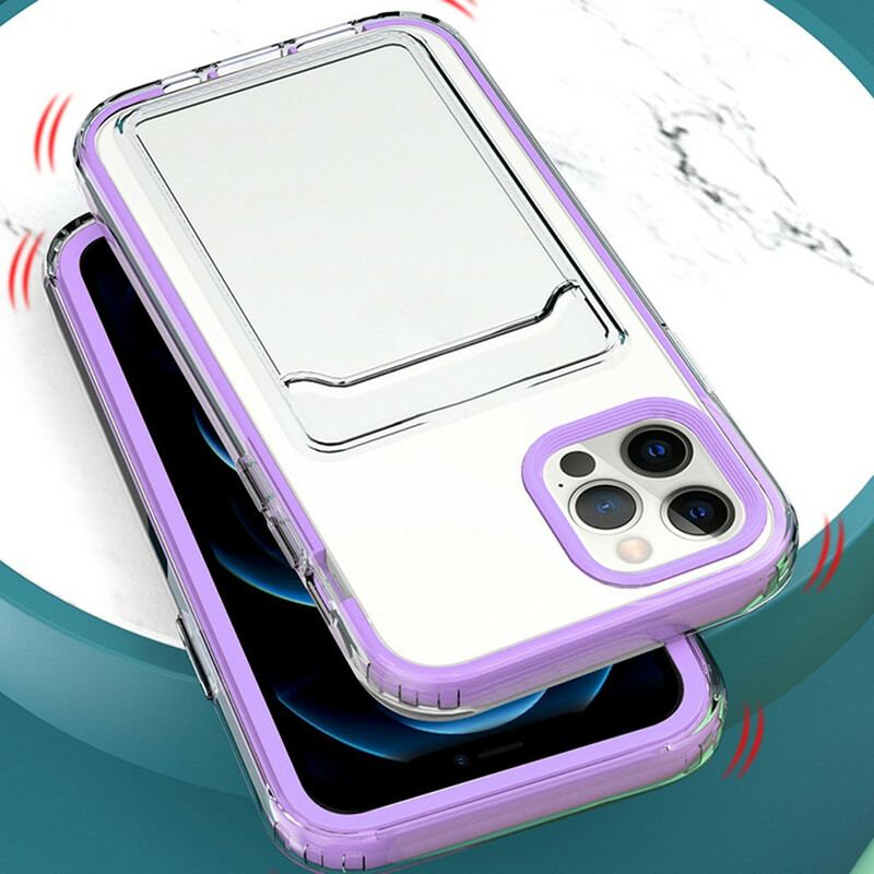 Cover iPhone 12 / 12 Pro Transparent Hybridkortholder