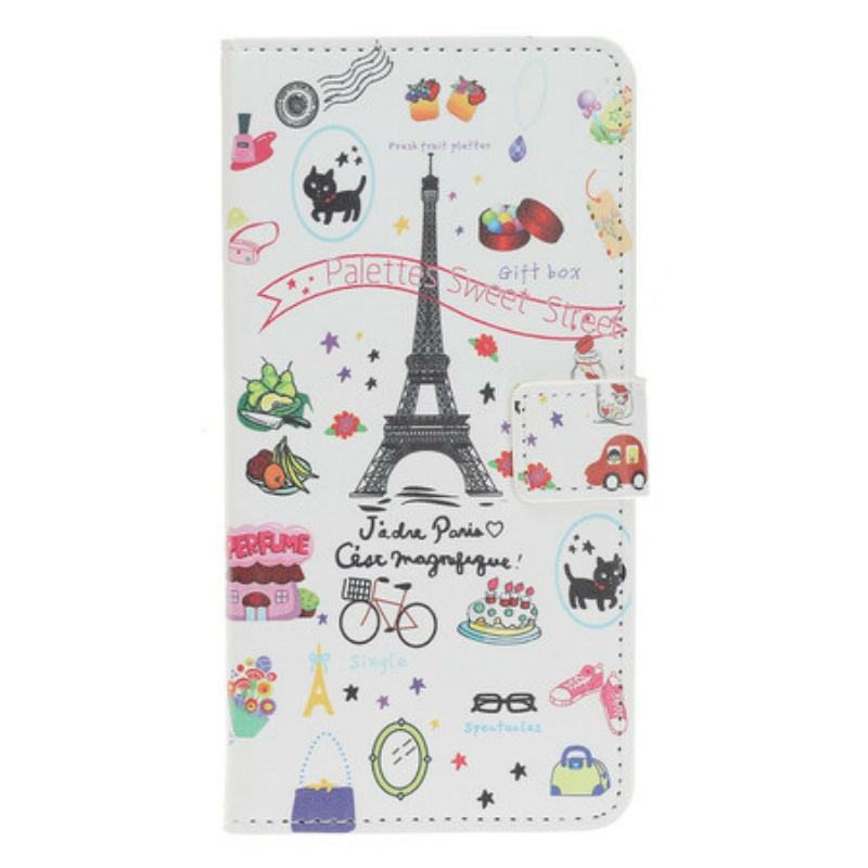 Flip Cover iPhone 12 / 12 Pro Jeg Elsker Paris