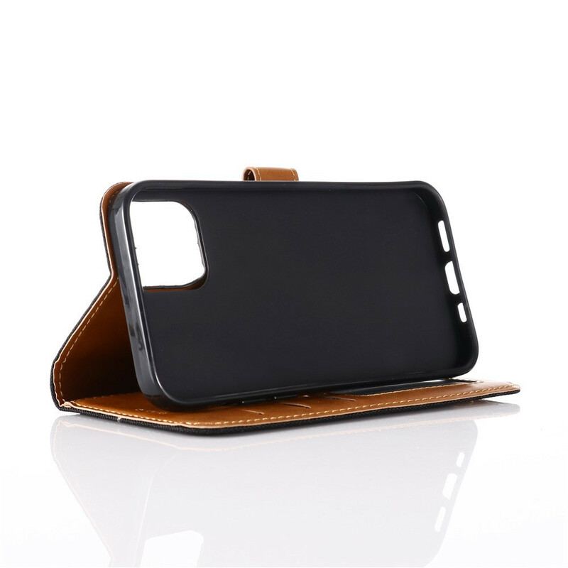 Flip Cover iPhone 12 / 12 Pro Klassiske Jeans