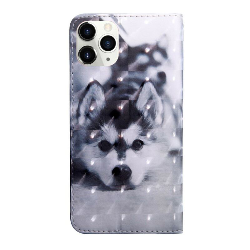 Flip Cover iPhone 12 / 12 Pro Lys Spot Hunden Gustave