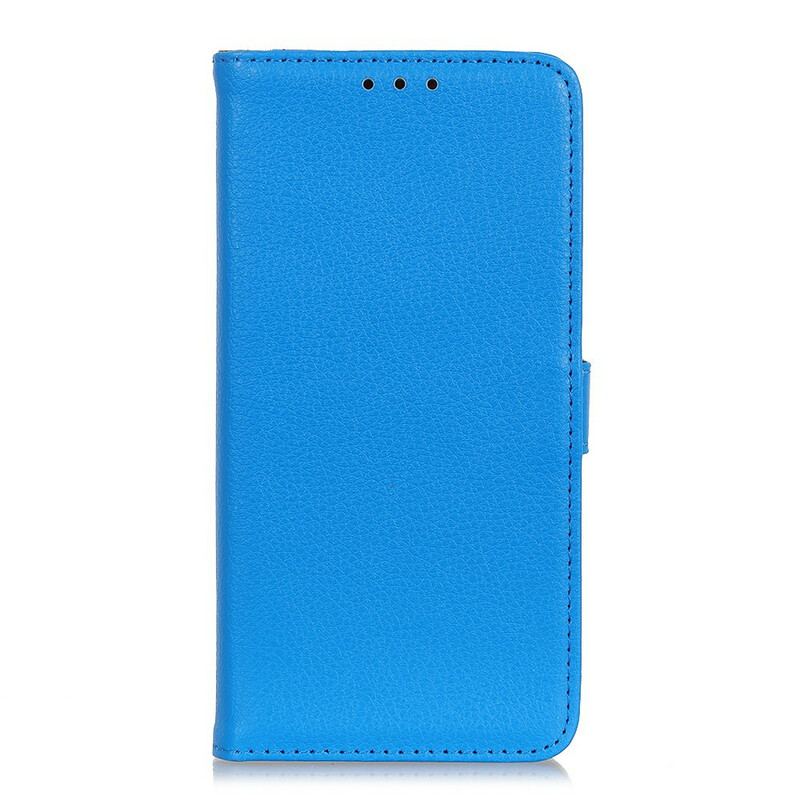 Flip Cover iPhone 12 / 12 Pro Premium Litchi Tekstur