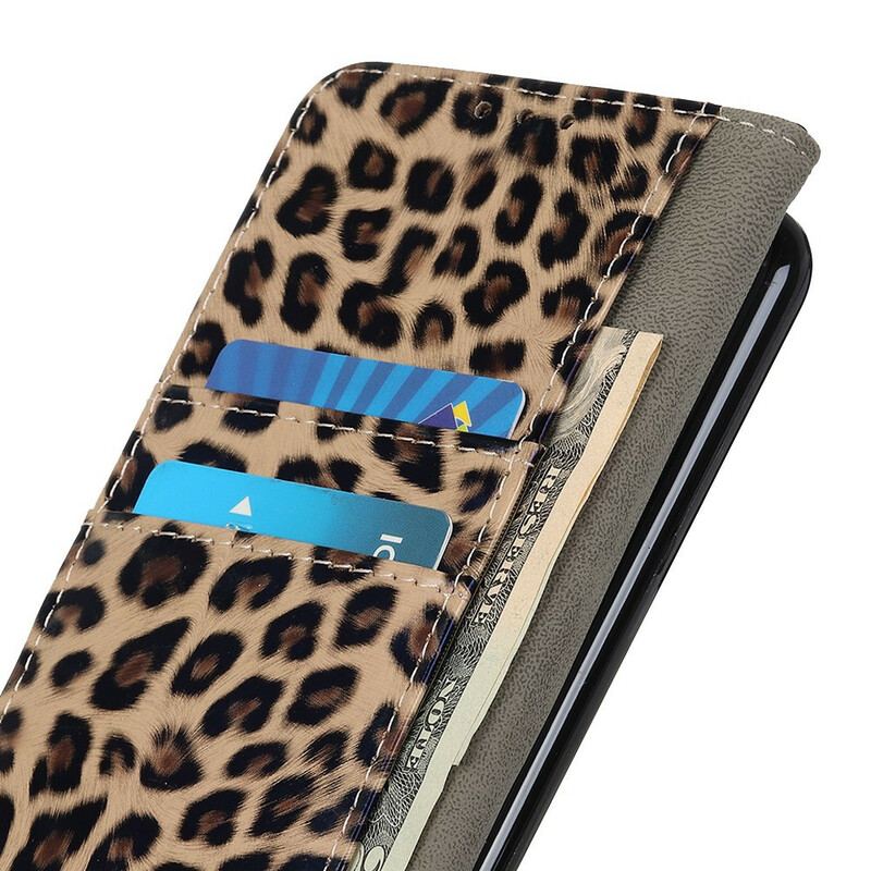 Læder Cover iPhone 12 / 12 Pro Leopard