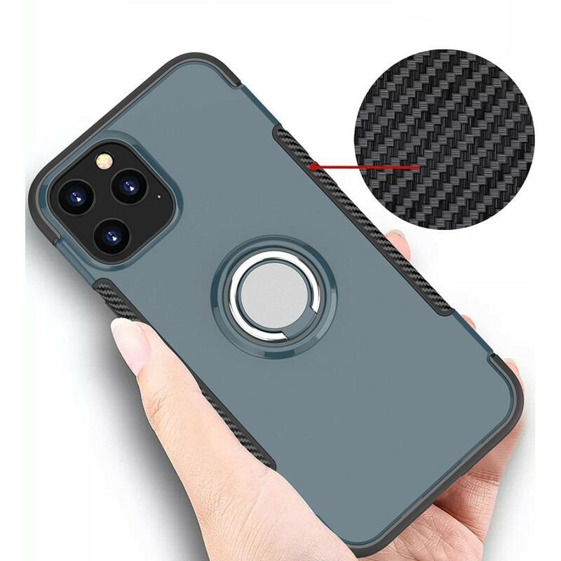 Mobilcover iPhone 12 / 12 Pro Carbon Fiber Metal Ring