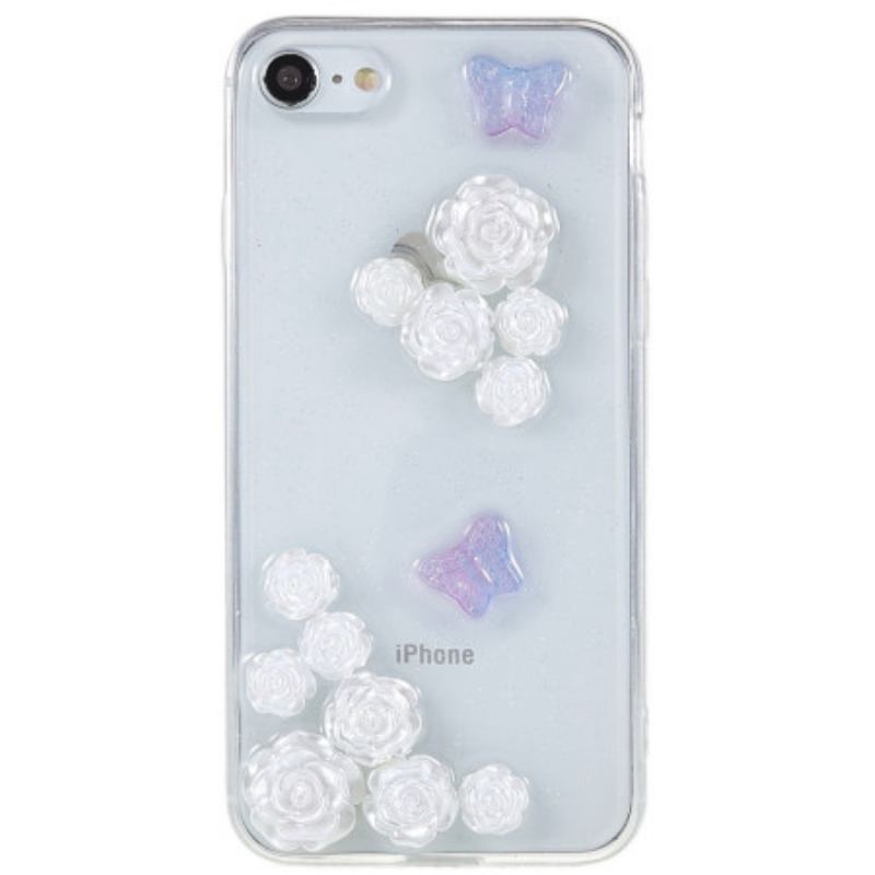 Cover iPhone SE 3 / SE 2 / 8 / 7 3d Blomster