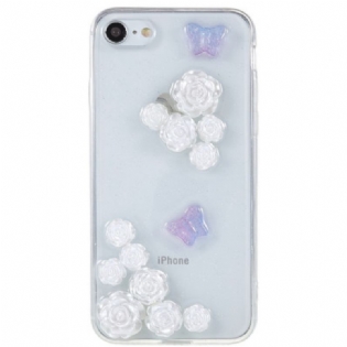 Cover iPhone SE 3 / SE 2 / 8 / 7 3d Blomster