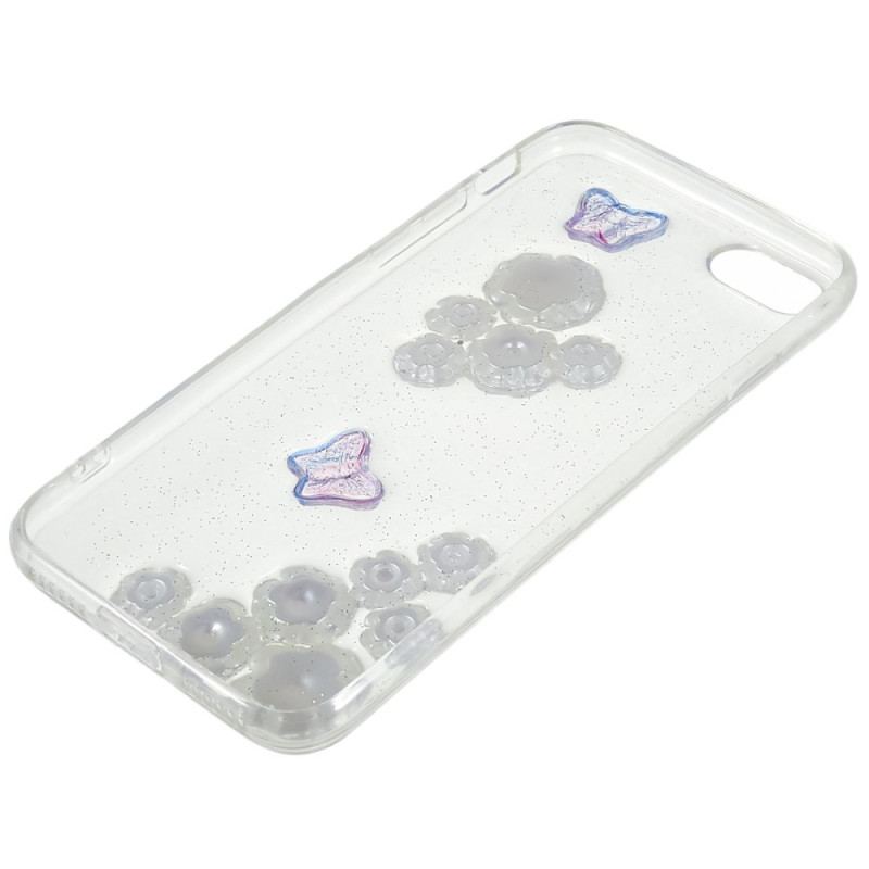 Cover iPhone SE 3 / SE 2 / 8 / 7 3d Blomster