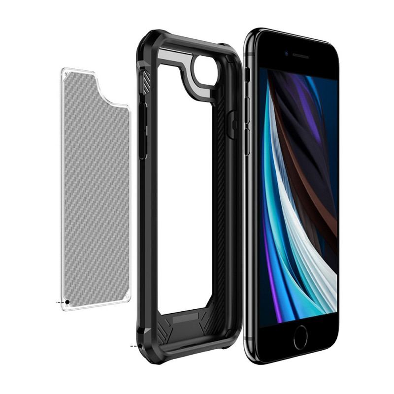 Cover iPhone SE 3 / SE 2 / 8 / 7 Carbon Fiber Hybrid