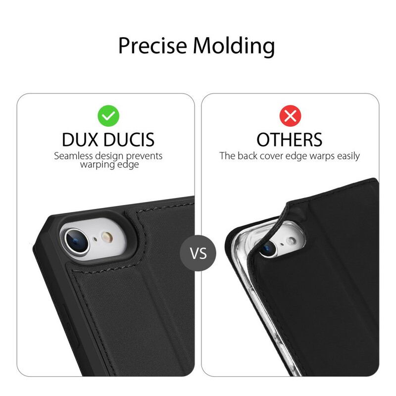 Cover iPhone SE 3 / SE 2 / 8 / 7 Flip Cover Skin X Series Dux Ducis