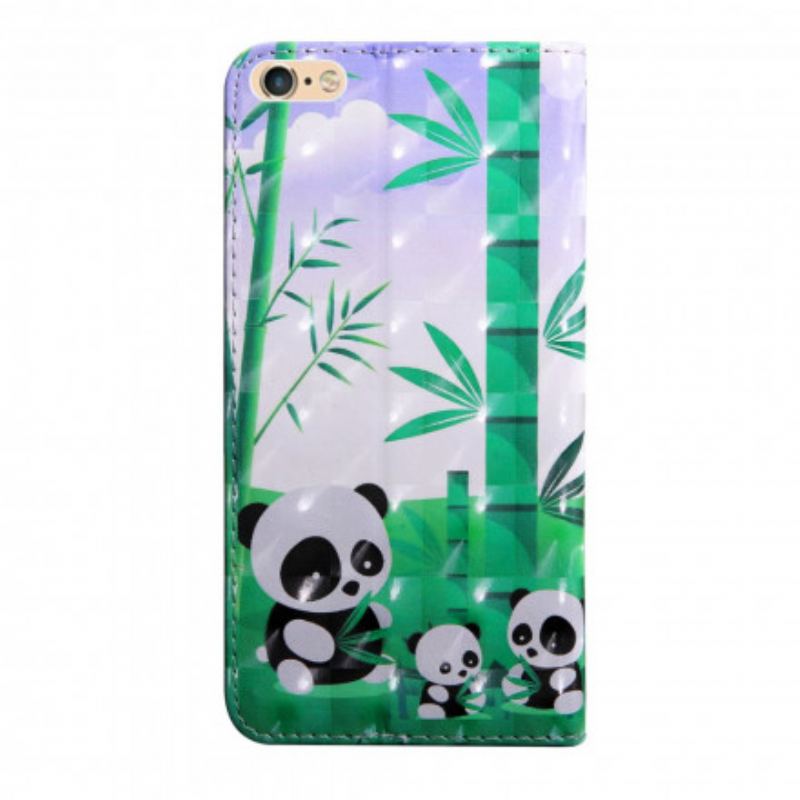 Flip Cover iPhone SE 3 / SE 2 / 8 / 7 Maman Octave Og Anne The Pandas