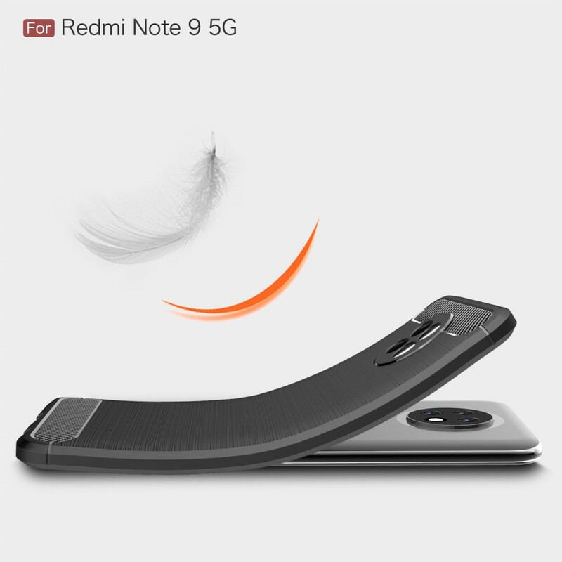 Cover Xiaomi Redmi Note 9 5G Børstet Kulfiber