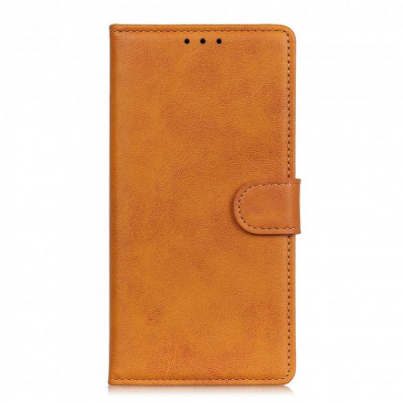 Flip Cover Xiaomi Redmi Note 9 5G Retro Mat Lædereffekt