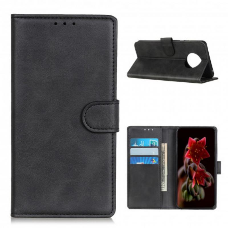 Flip Cover Xiaomi Redmi Note 9 5G Retro Mat Lædereffekt