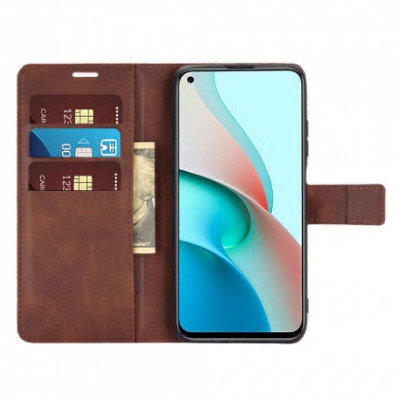 Flip Cover Xiaomi Redmi Note 9 5G Slank Ekstrem Lædereffekt