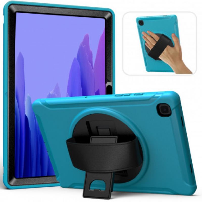 Cover Samsung Galaxy Tab A7 (2020) Beskyttelsessæt Tredobbelt Beskyttelse Med Rem Og Holder