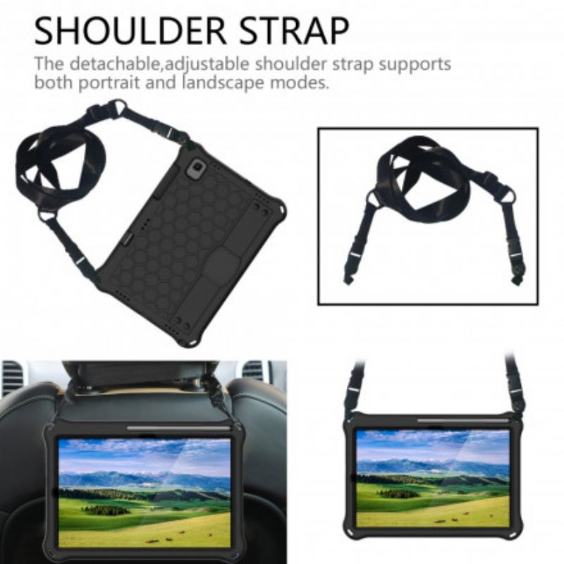 Cover Samsung Galaxy Tab A7 (2020) Eva Strap-støtte Og Skulderrem