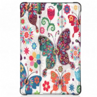 Cover Samsung Galaxy Tab A7 (2020) Forbedrede Sommerfugle Og Blomster