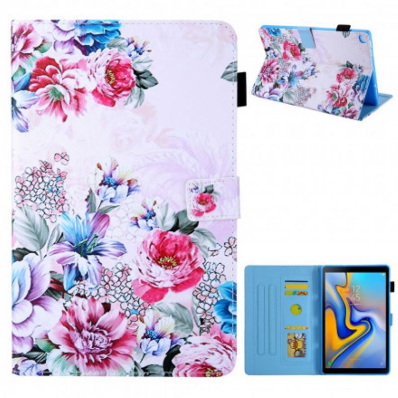 Flip Cover Samsung Galaxy Tab A7 (2020) Blomster Design