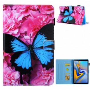 Flip Cover Samsung Galaxy Tab A7 (2020) Blomster Sommerfugl