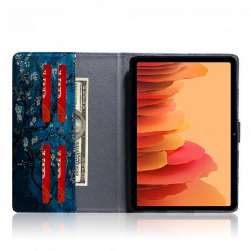 Flip Cover Samsung Galaxy Tab A7 (2020) Blomstrende Grene