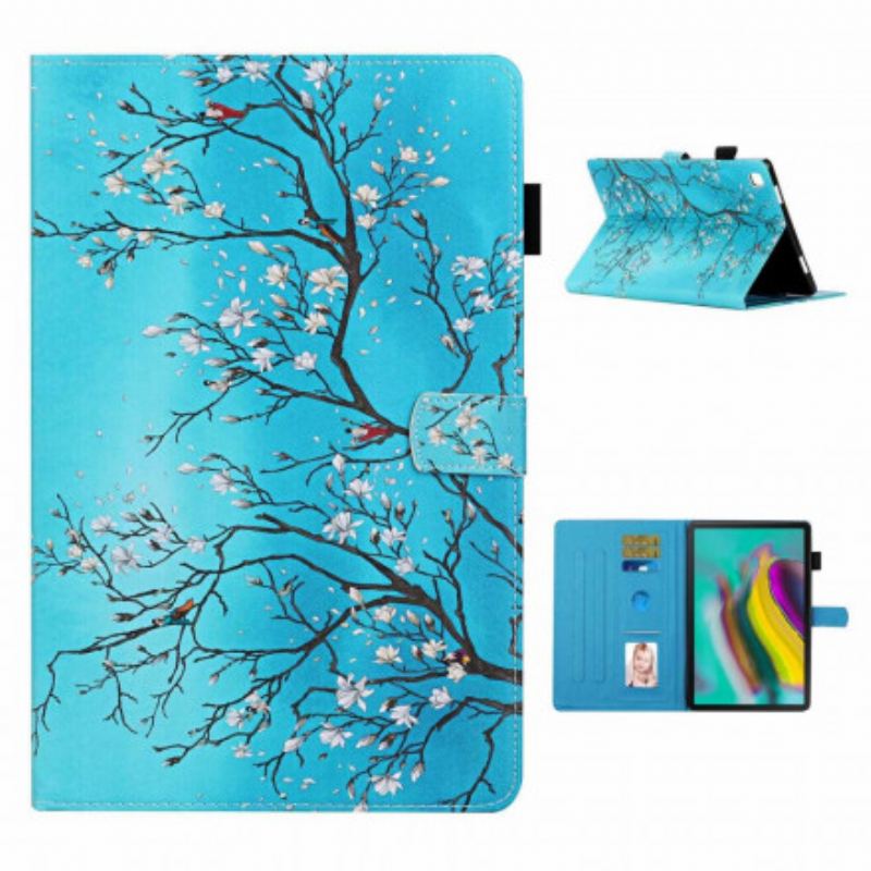 Flip Cover Samsung Galaxy Tab A7 (2020) Blomstrende Grene