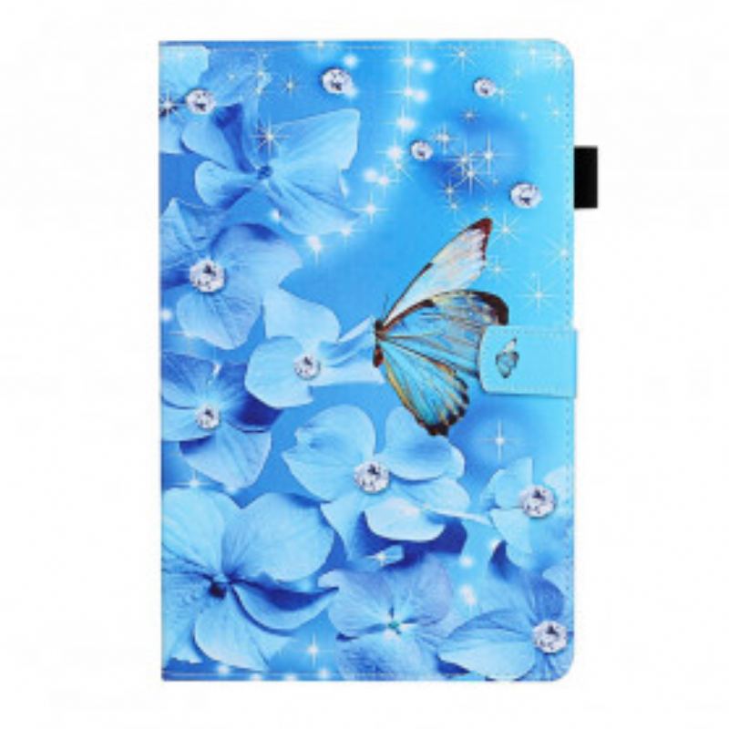 Flip Cover Samsung Galaxy Tab A7 (2020) Diamantsommerfugle