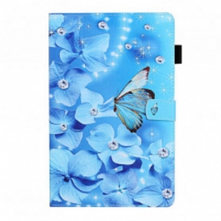 Flip Cover Samsung Galaxy Tab A7 (2020) Diamantsommerfugle