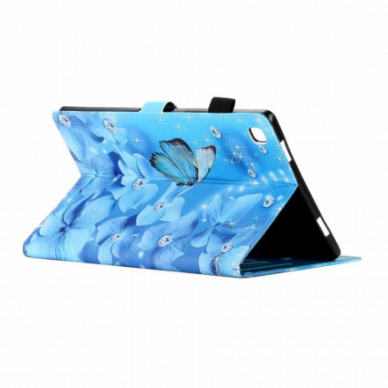 Flip Cover Samsung Galaxy Tab A7 (2020) Diamantsommerfugle