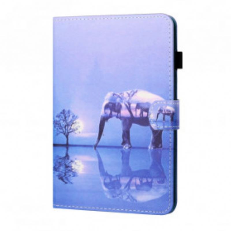 Flip Cover Samsung Galaxy Tab A7 (2020) Elefant Kunst