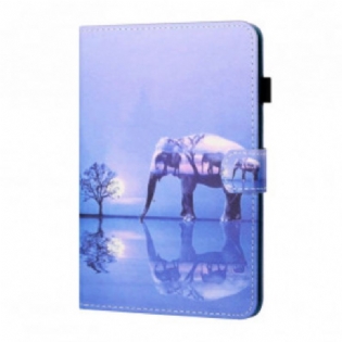 Flip Cover Samsung Galaxy Tab A7 (2020) Elefant Kunst