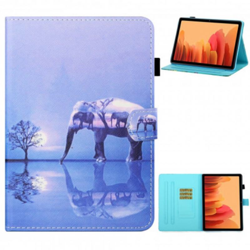 Flip Cover Samsung Galaxy Tab A7 (2020) Elefant Kunst