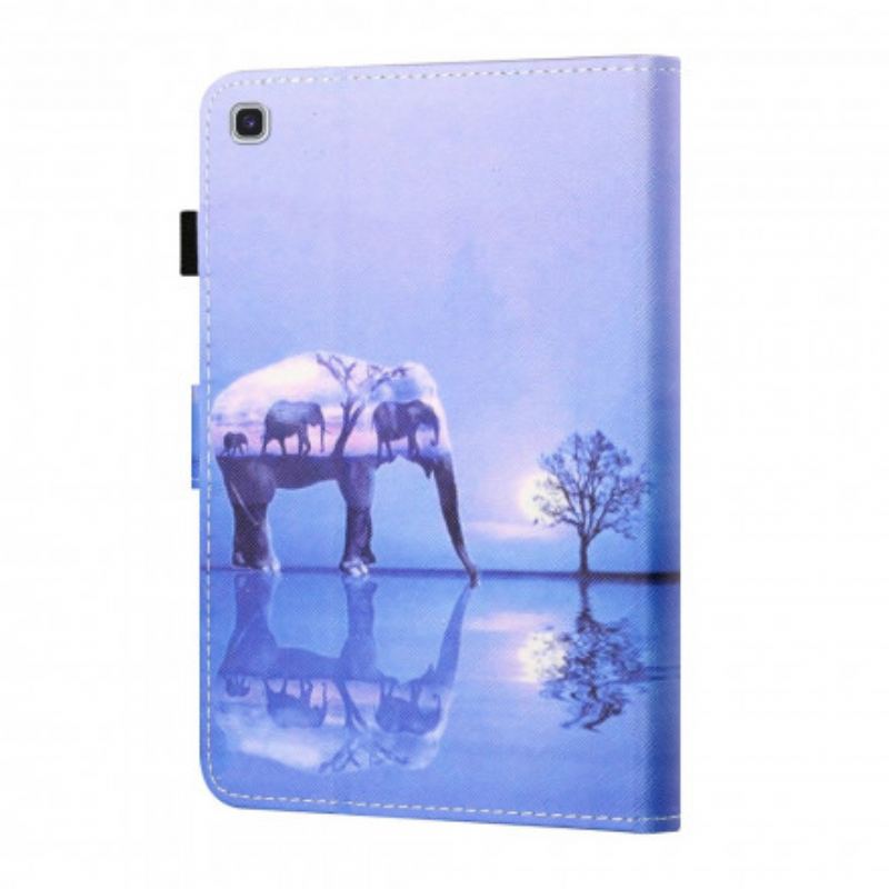 Flip Cover Samsung Galaxy Tab A7 (2020) Elefant Kunst