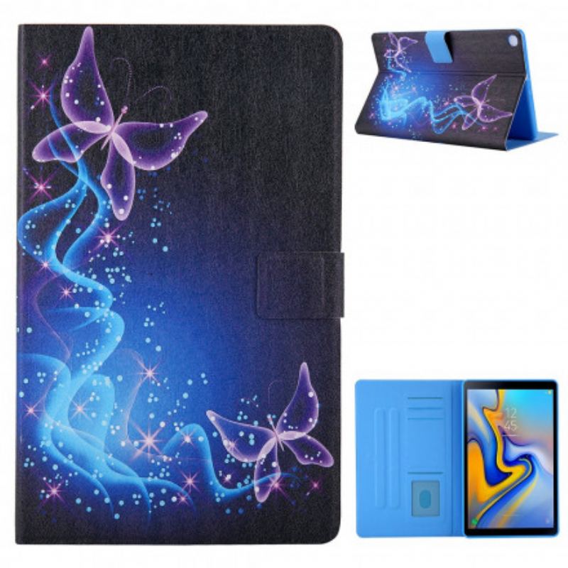 Flip Cover Samsung Galaxy Tab A7 (2020) Farverige Sommerfugle