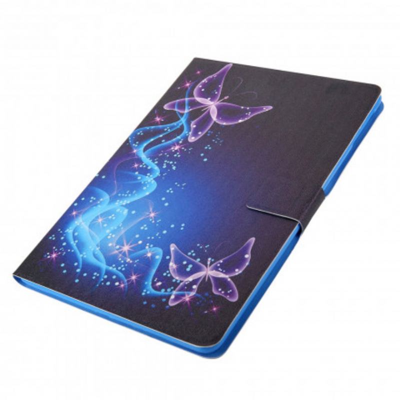 Flip Cover Samsung Galaxy Tab A7 (2020) Farverige Sommerfugle